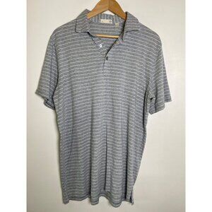 Tasc Performance Mens Striped Polo Shirt Size Large Organic